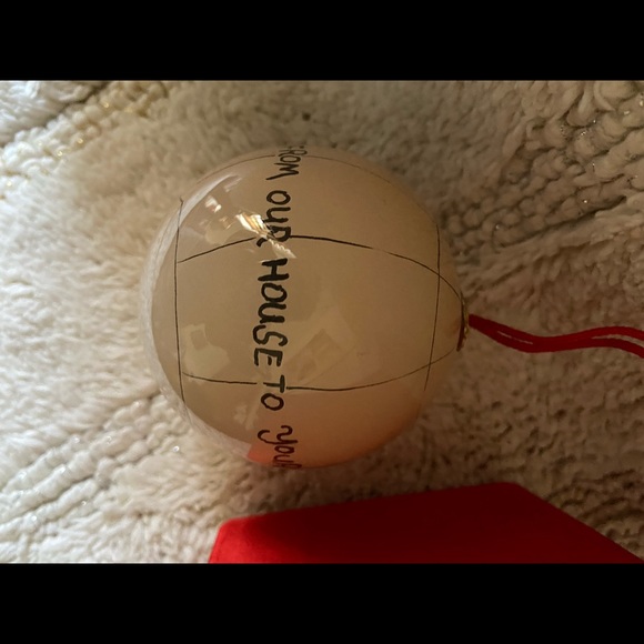 Glass holiday Christmas ornament in satin box - Picture 2 of 5